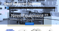 Desktop Screenshot of detroitrestaurantequipment.com