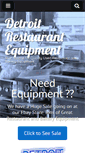 Mobile Screenshot of detroitrestaurantequipment.com
