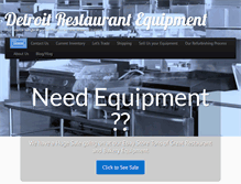 Tablet Screenshot of detroitrestaurantequipment.com